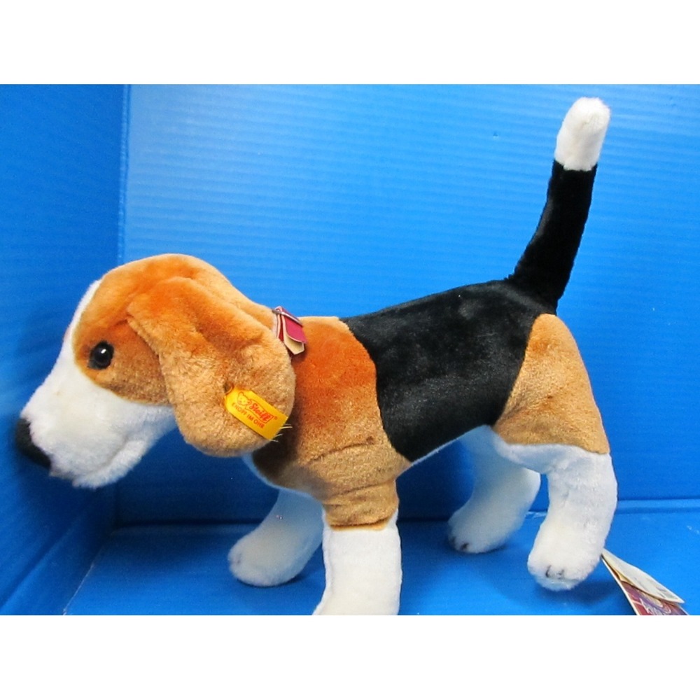 STEIFF AMERICAN KENNEL CLUB Beagle PLUSH DOG 15" Collar Realistic W/Tags